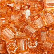 Miyuki Hex Cut Delicas 8/0 0121 (DBLC) Dark Topaz Transparent Luster Qty:5g MOL