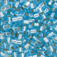 Miyuki DBS0044 Aqua Transparent Silver Lined Qty:1g