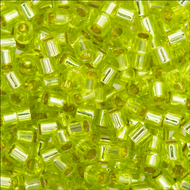 Miyuki DBS0147 Chartreuse Transparent Silver Lined Qty:1g