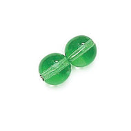 Czech Druk Rounds 4mm Emerald Qty: 100
