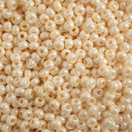 Czech Seedbeads 8/0 Eggshell Opaque Lustre