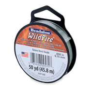 Wildfire Bead Thread .006in Green Qty:50 Yds