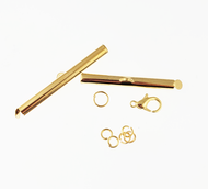 Slide End Tube Sets 40mm KC Gold Finish