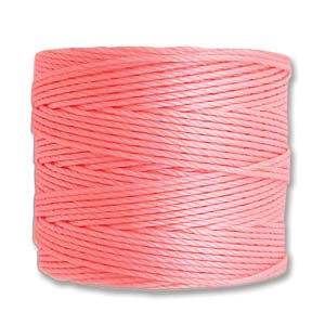 S-Lon Bead Cord Light Pink Qty:77yd Spool