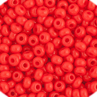 Czech Seedbeads 11/0 Light Red Opaque