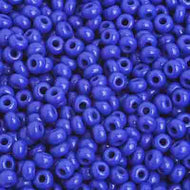 Czech Seedbeads 8/0 Medium Royal Blue Opaque