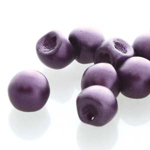 Czech Mini Mushroom Beads 5x6mm Pastel Bordeaux Qty:25