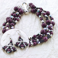 'Pearlwise' Bracelet & Earrings Kit by Leslie Rogalski for The BeadSmith
