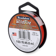 Wildfire Bead Thread .008in Red Qty:50 Yds