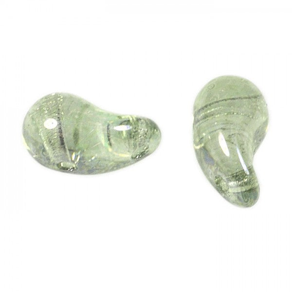 Czech ZoliDuos 8x5mm Green Luster - RIGHT- Qty:30