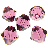 Swarovski Bicones 8mm #5328 Amethyst Qty:6 *D*