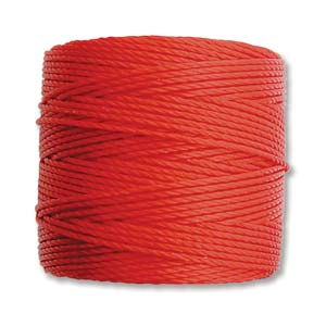 S-Lon Bead Cord Shanghai Red Qty:77yd Spool