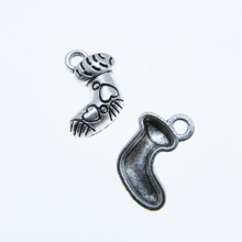 Load image into Gallery viewer, Antique Silver Charm Stocking 2
