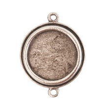 Load image into Gallery viewer, Antique Silver Traditional Bracelet Bezel by Nunn Design *D* Qty:1
