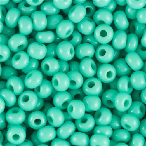 Czech Seedbeads 11/0 Turquoise Green Opaque