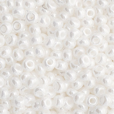 Czech Seedbeads 11/0 White Opaque Luster